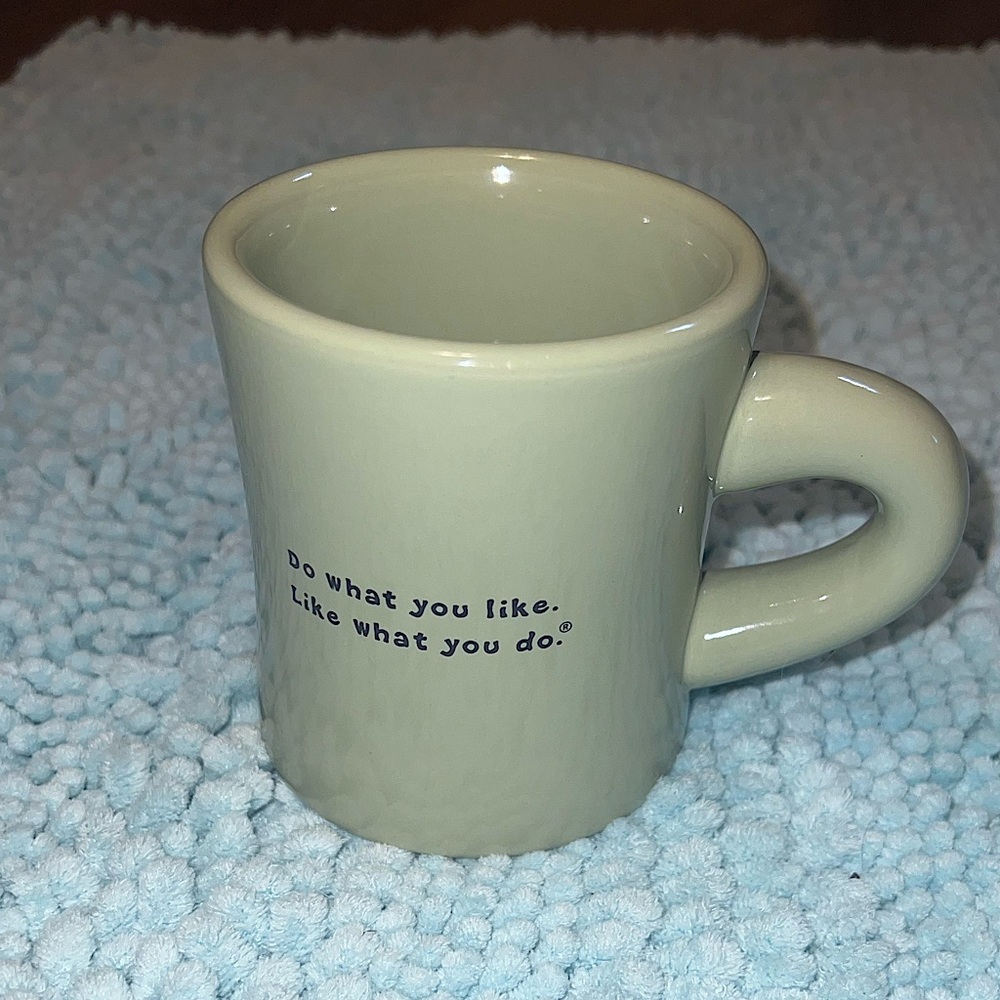 LAST CALL Life Is Good “Do What You Want To Do” Light Green Mug - Picture 2 of 7